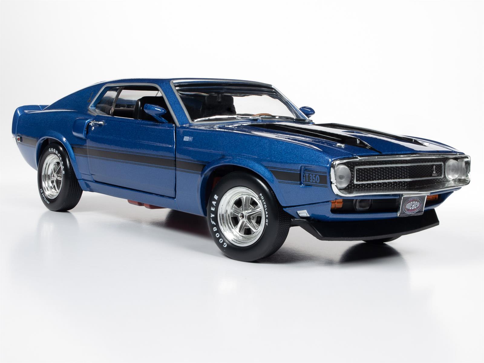 AUTO WORLD AMM1188 1:18 Scale 1969 Ford Mustang Shelby GT-350 Pilot Car ...