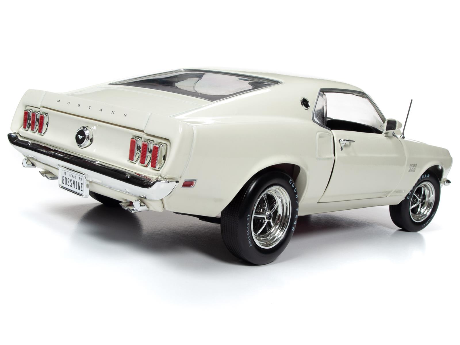 AUTO WORLD AMM1196 1:18 Scale 1969 Ford Mustang Boss 429 Wimbledon