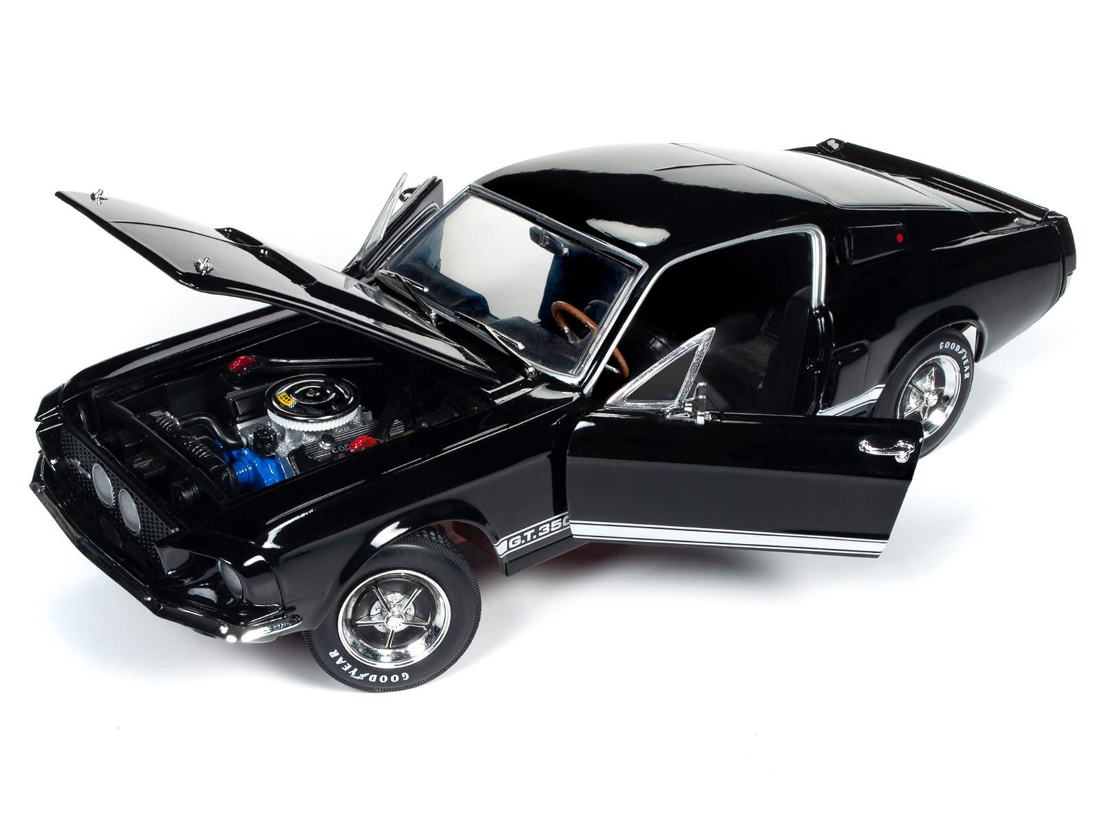 AUTO WORLD AMM1202 1:18 Scale 1967 Ford Mustang Shelby GT350 Coupe ...