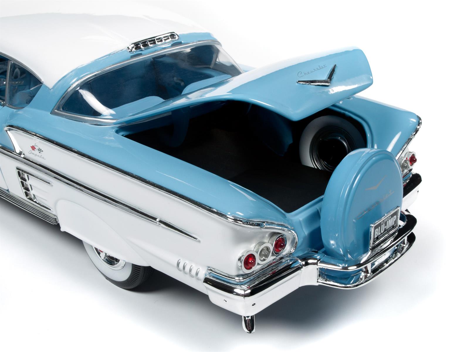 AUTO WORLD AMM1216 1:18 Scale 1958 Chevy Bel Air Impala Diecast