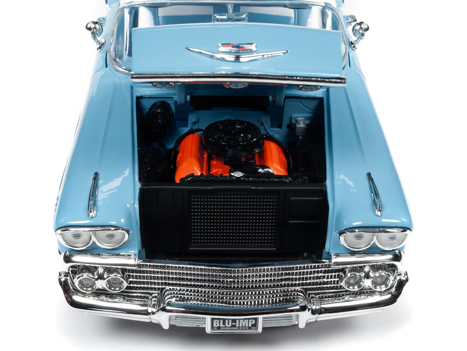 AUTO WORLD AMM1216 1:18 Scale 1958 Chevy Bel Air Impala Diecast