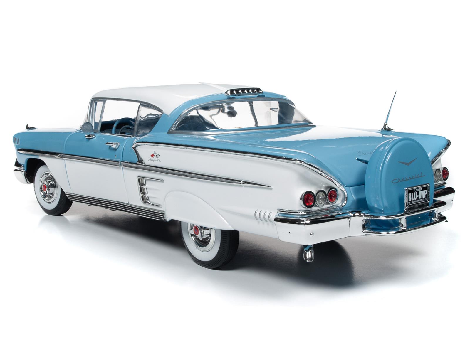 AUTO WORLD AMM1216 1:18 Scale 1958 Chevy Bel Air Impala Diecast