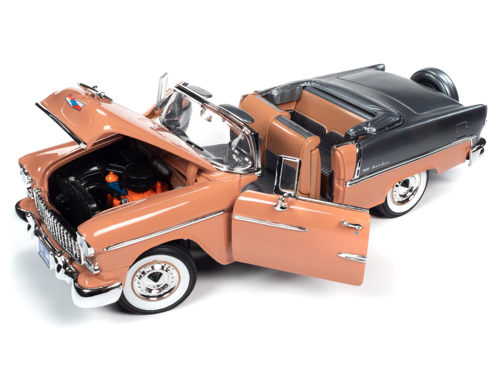 AUTO WORLD AMM1221 1:18 Scale 1955 Chevrolet Bel Air Convertible