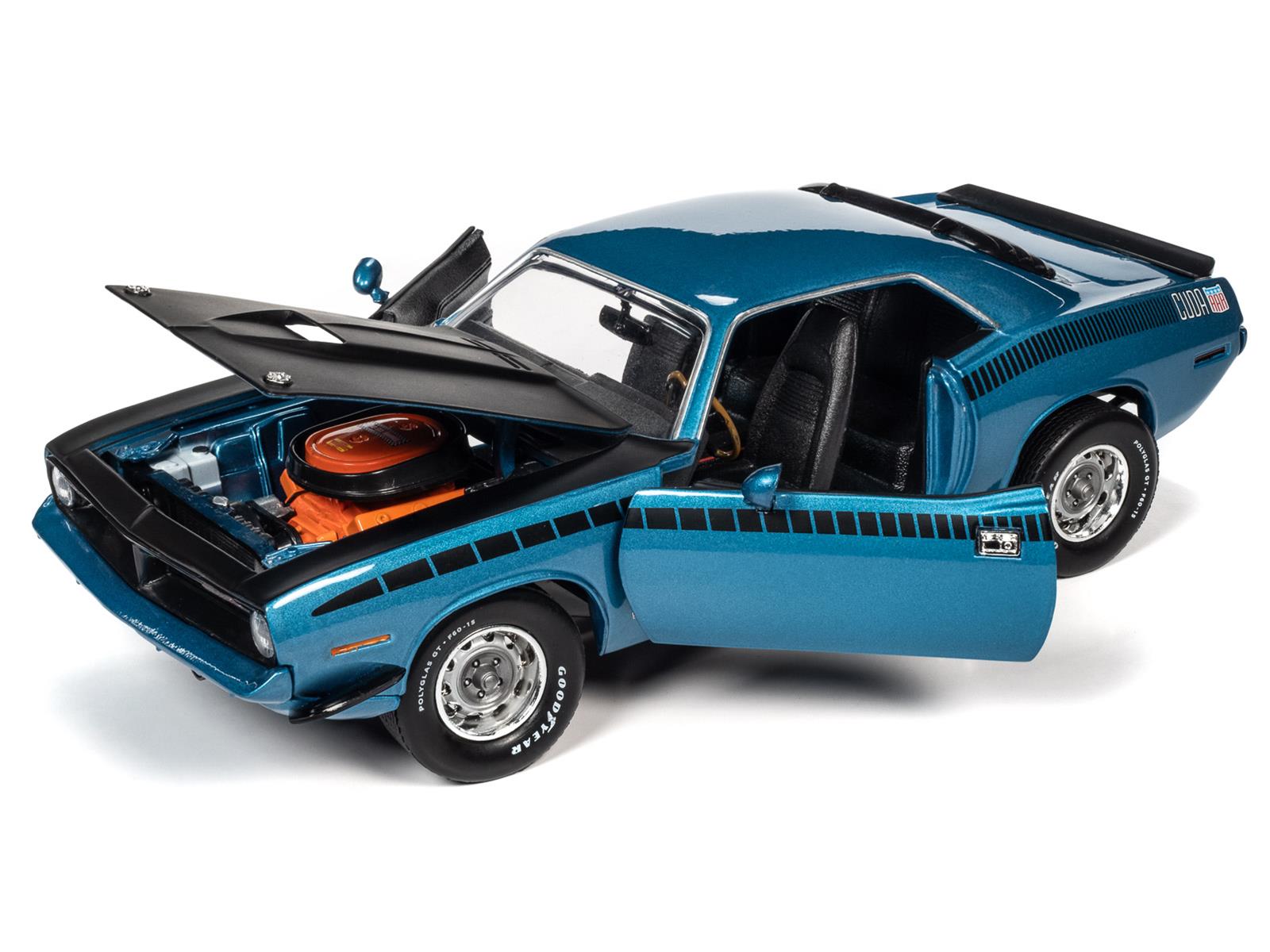 Auto World Collectible '70 Plymouth AAR Cuda 340 6-Pack 1:18 Scale Diecast  1225