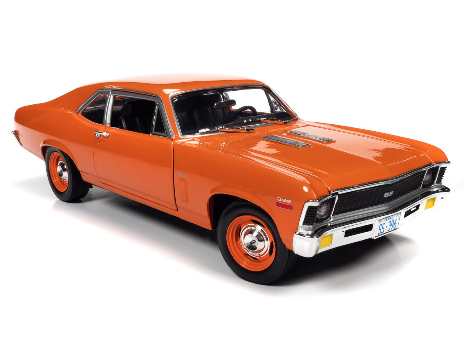 AUTO WORLD AMM1226 1:18 Scale 1970 Chevrolet Nova SS Diecast Model