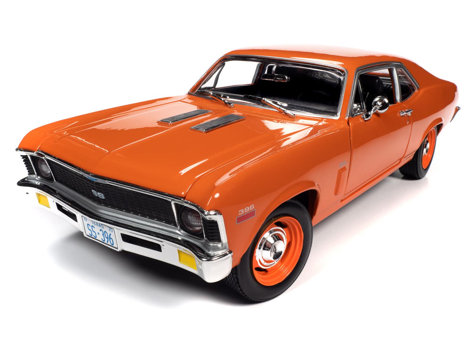 AUTO WORLD AMM1226 1:18 Scale 1970 Chevrolet Nova SS Diecast Model