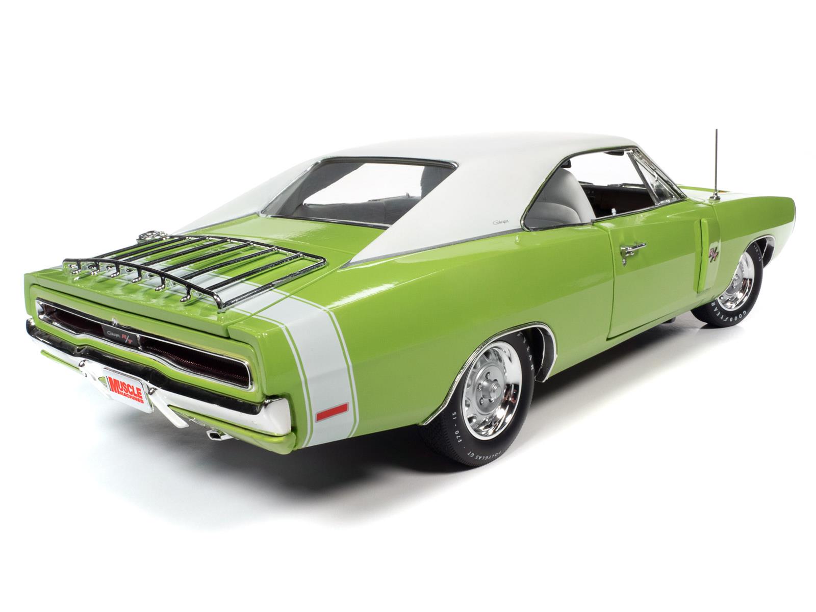 AUTO WORLD AMM1249 1:18 Scale 1970 Dodge Charger R/T Diecast Model