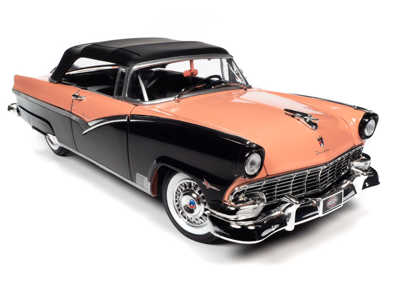 1956 Ford Sunliner 2台セット　1/18スケール AUTO WORLD AMM1270 1:18 Scale 1956 Ford Sunliner Diecast Model