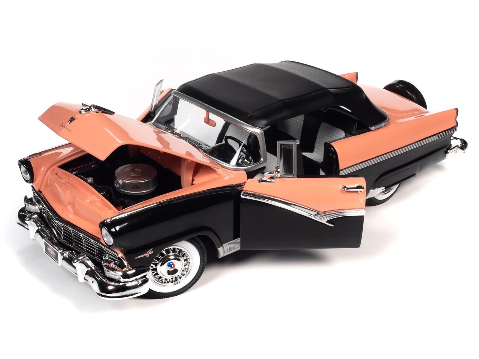 1956 Ford Sunliner 2台セット　1/18スケール AUTO WORLD AMM1270 1:18 Scale 1956 Ford Sunliner Diecast Model