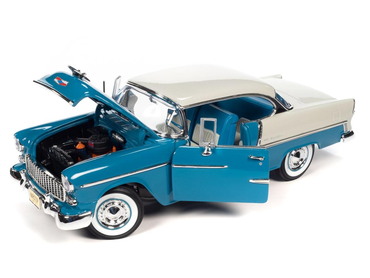 ミニチャンプス 1/18アメリカン ドリーム カー コレクション 1955 AUTO WORLD AMM1295 1:18 Scale 1955 Chevrolet Bel Air Hardtop