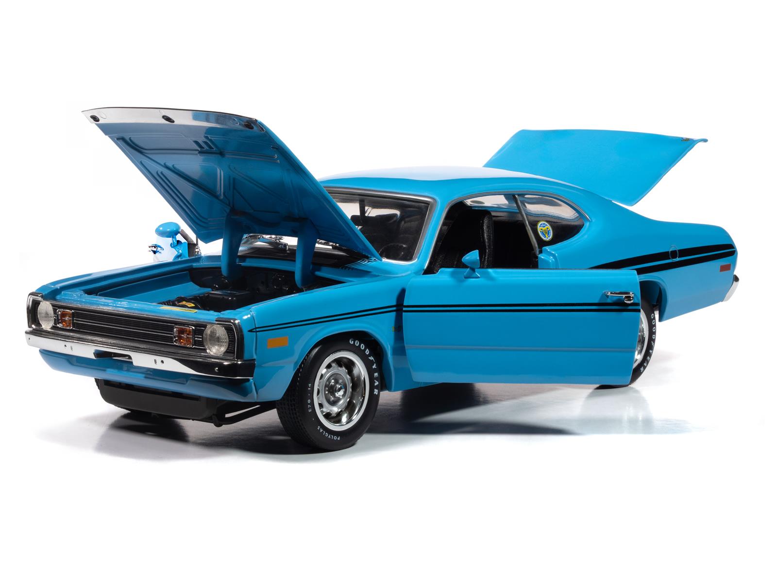 AUTO WORLD AMM1345 1:18 Scale 1972 Dodge Demon GSS Diecast Model