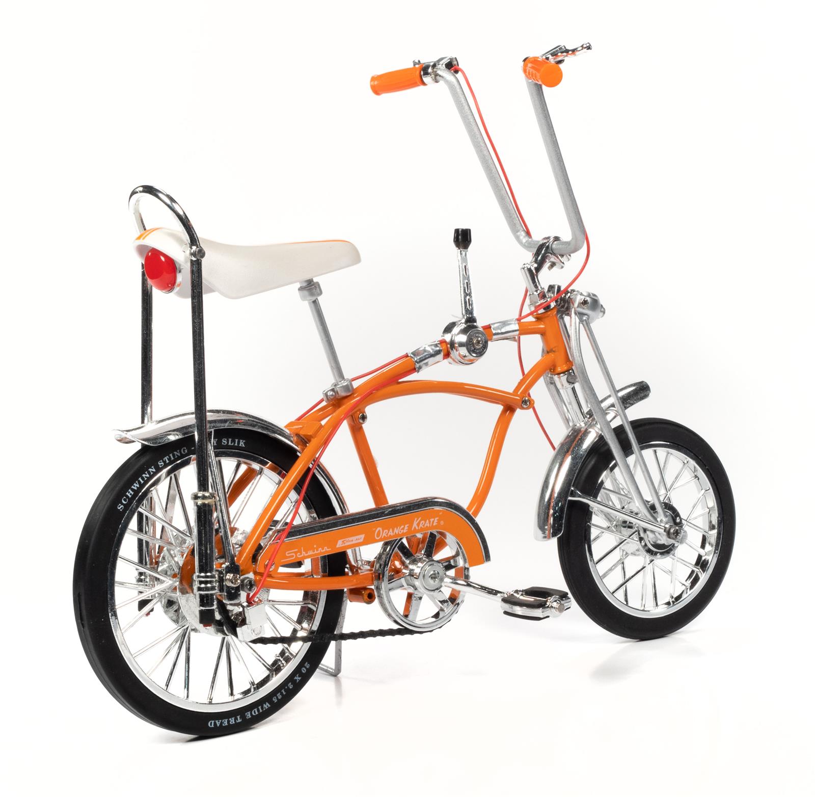 AUTO WORLD AMTD001 1:6 Scale Orange Krate Schwinn Bicycle Diecast