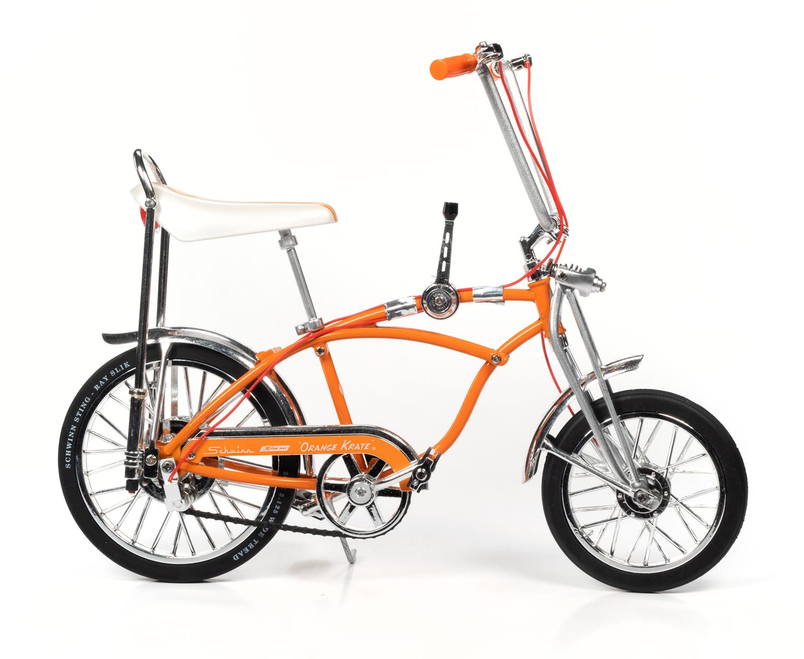 AUTO WORLD AMTD001 1:6 Scale Orange Krate Schwinn Bicycle Diecast
