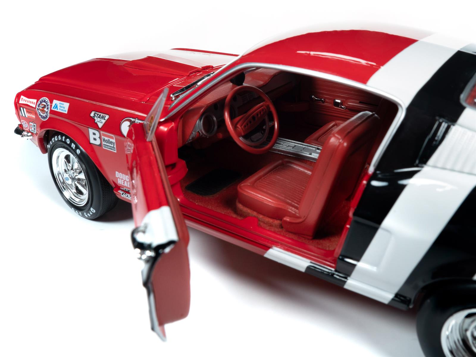 AUTO WORLD AW259 1:18 Scale Sandy Elliot 1968 Sandy Ford Mustang