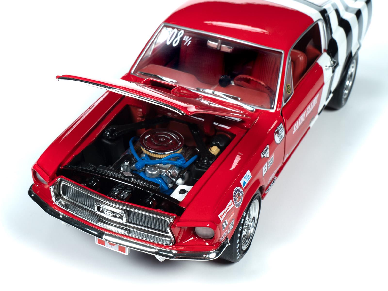 AUTO WORLD AW259 1:18 Scale Sandy Elliot 1968 Sandy Ford Mustang