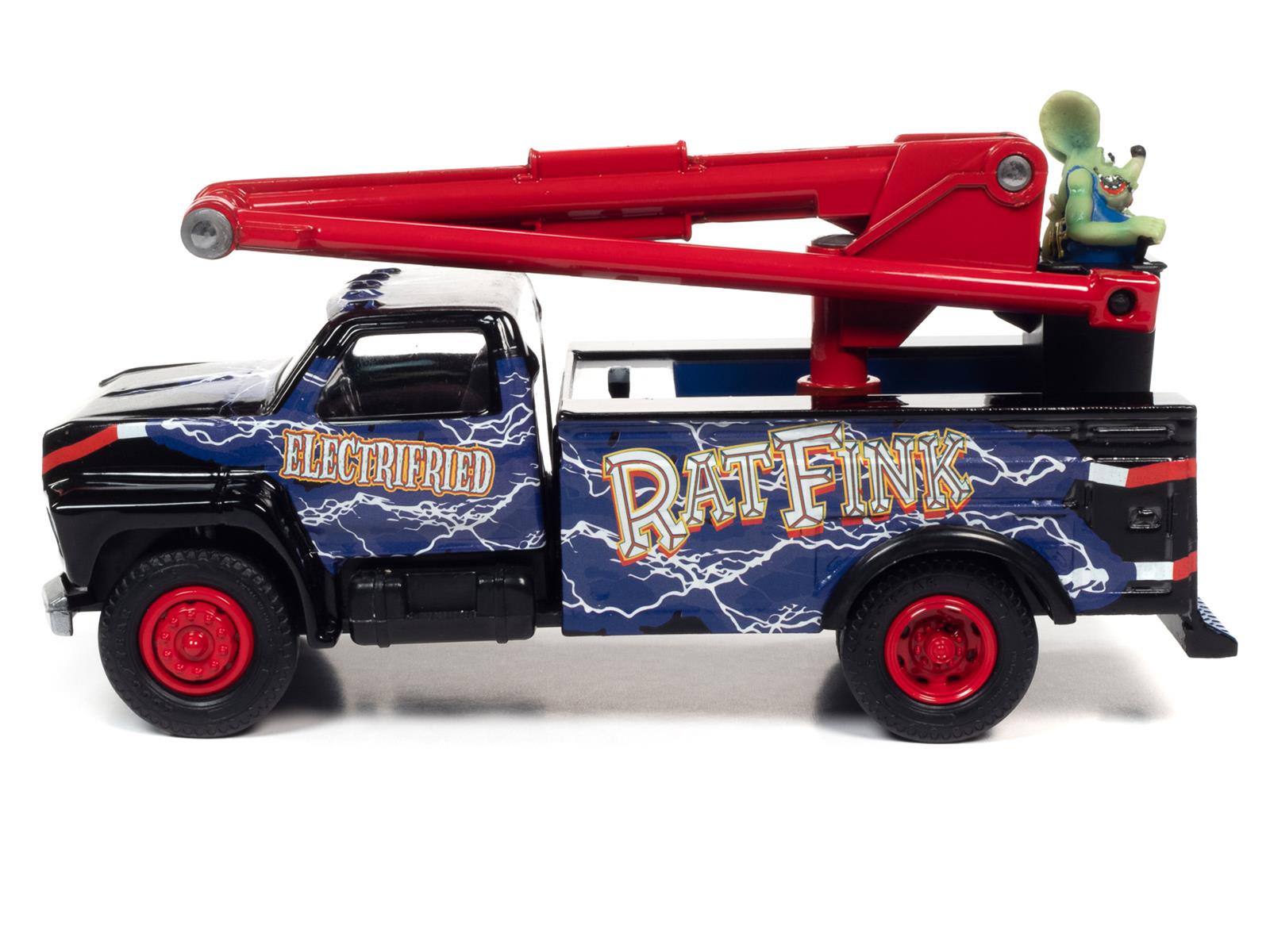 Rat Fink AW296 1:34 Scale 1990 Ford Rat Fink Bucket Truck Diecast