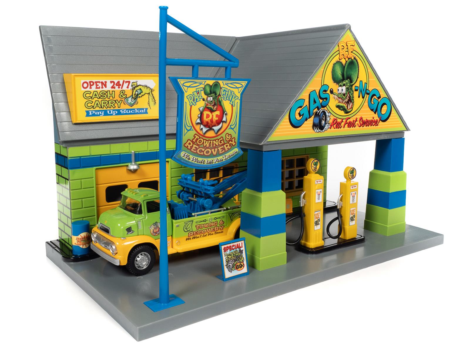 AUTO WORLD AW317/04 1:32 Scale Rat Fink Tow Truck Resin Model