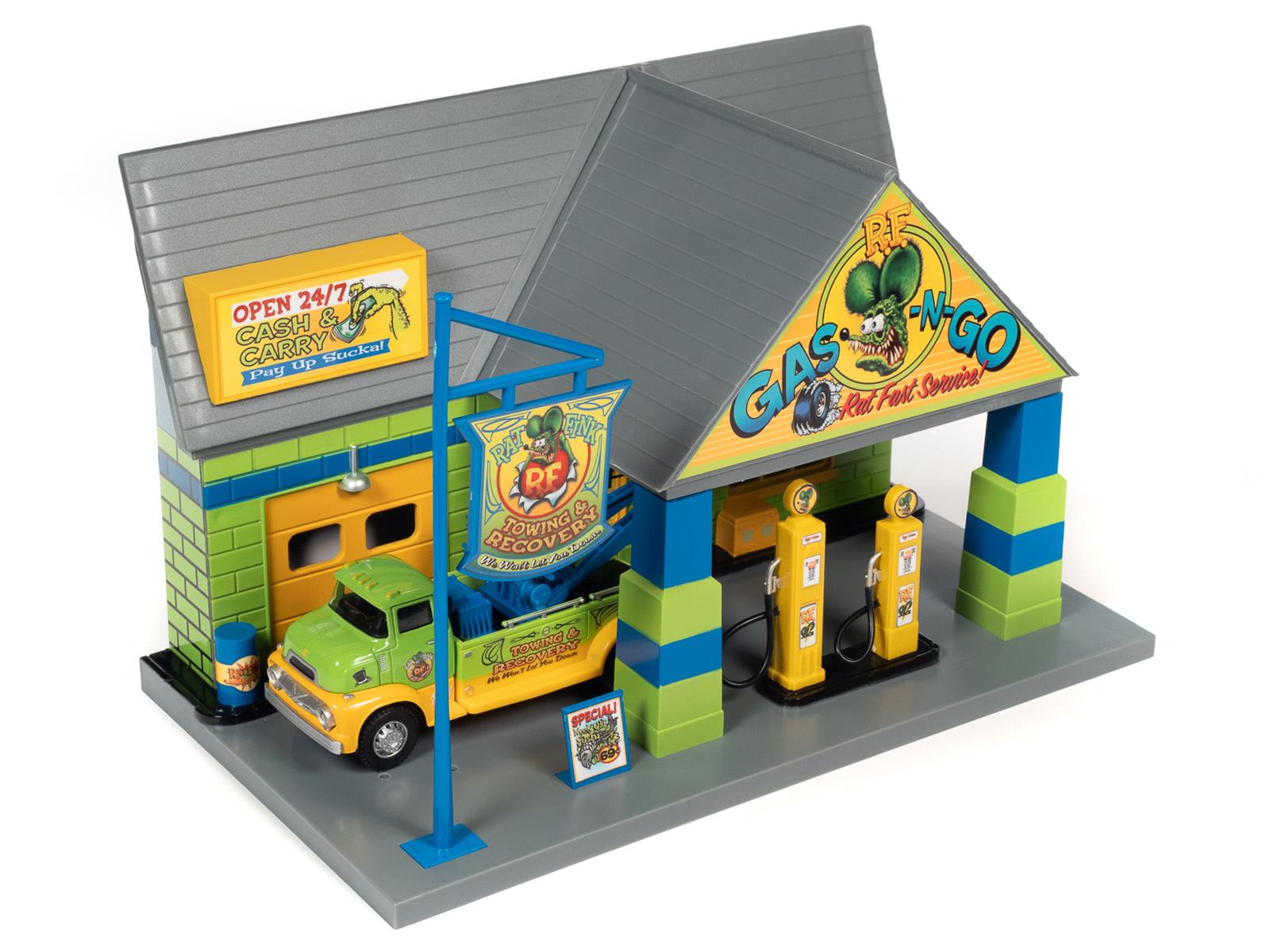 AUTO WORLD AW317/04 1:32 Scale Rat Fink Tow Truck Resin Model