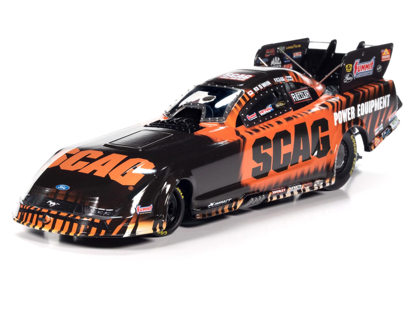 AUTO WORLD AWN039 1:24 Scale 2024 SCAG Ford Mustang Dan Wilkerson