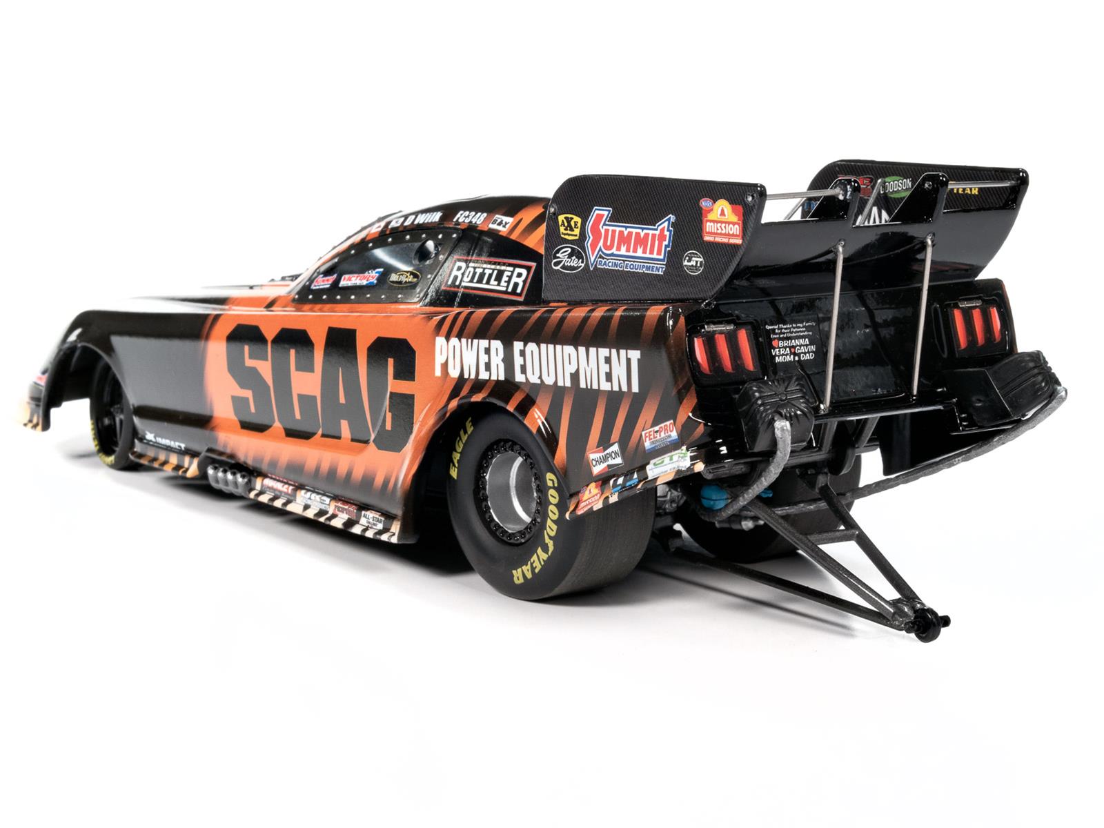 AUTO WORLD AWN039 1:24 Scale 2024 SCAG Ford Mustang Dan Wilkerson