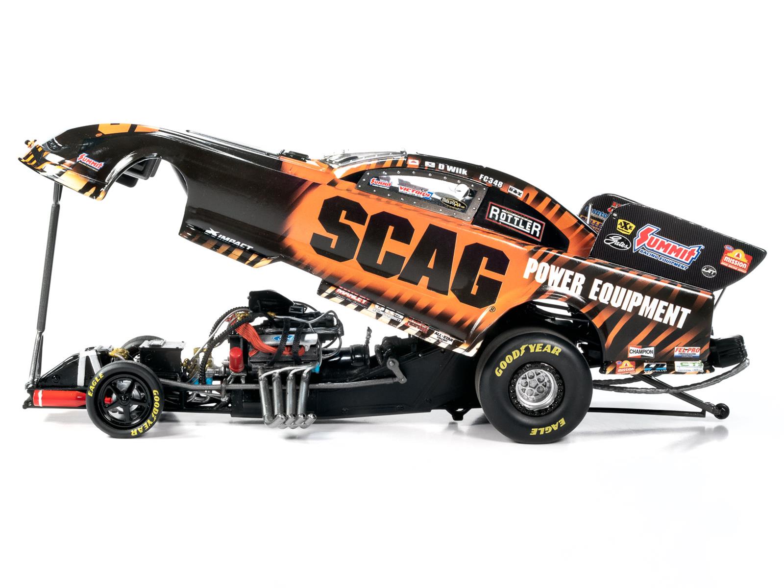 AUTO WORLD AWN039 1:24 Scale 2024 SCAG Ford Mustang Dan Wilkerson