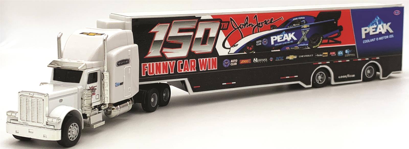AUTO WORLD AWSP031 1:64 Scale John Force 2019 Peak 150th Win