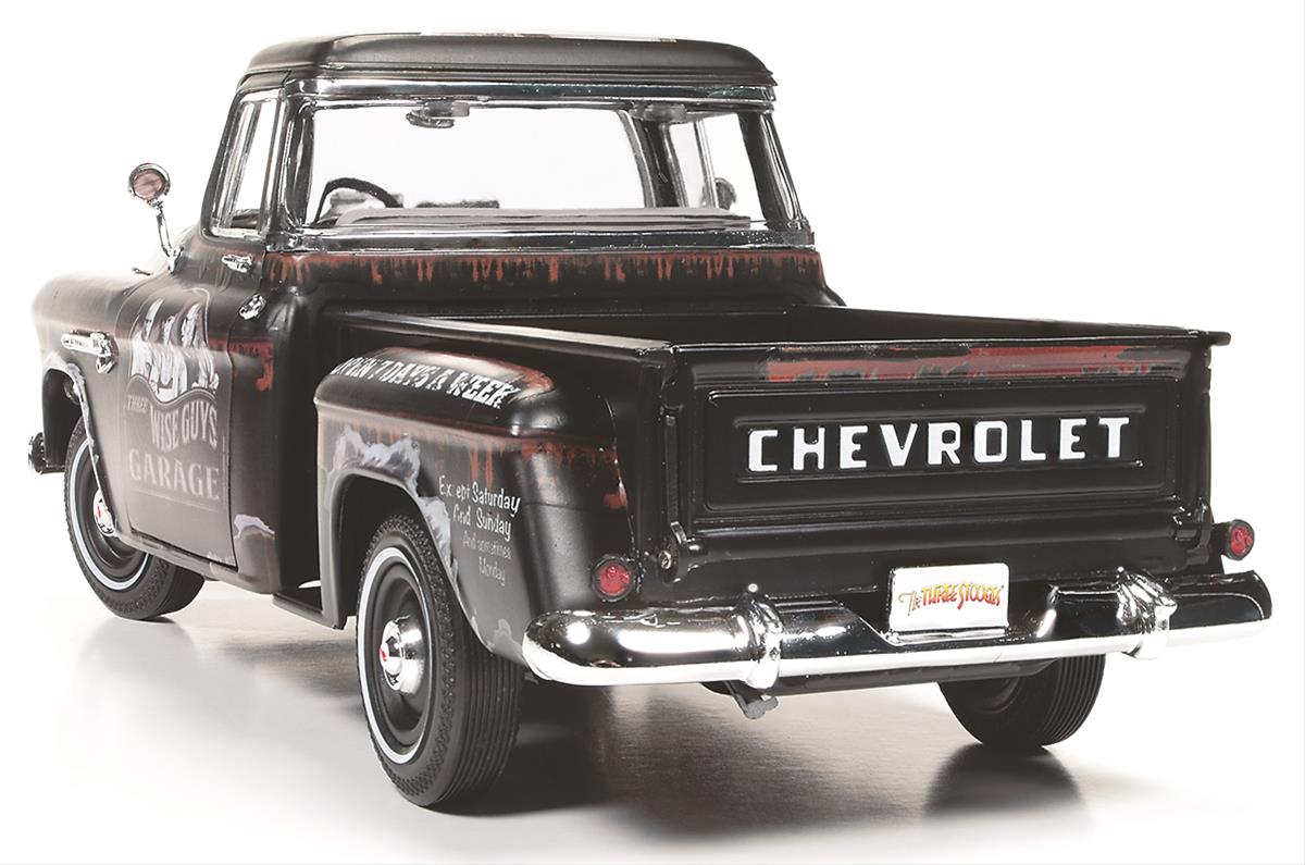 AUTO WORLD AWSS115 1:18 Scale Three Stooges 1955 Chevy Cameo
