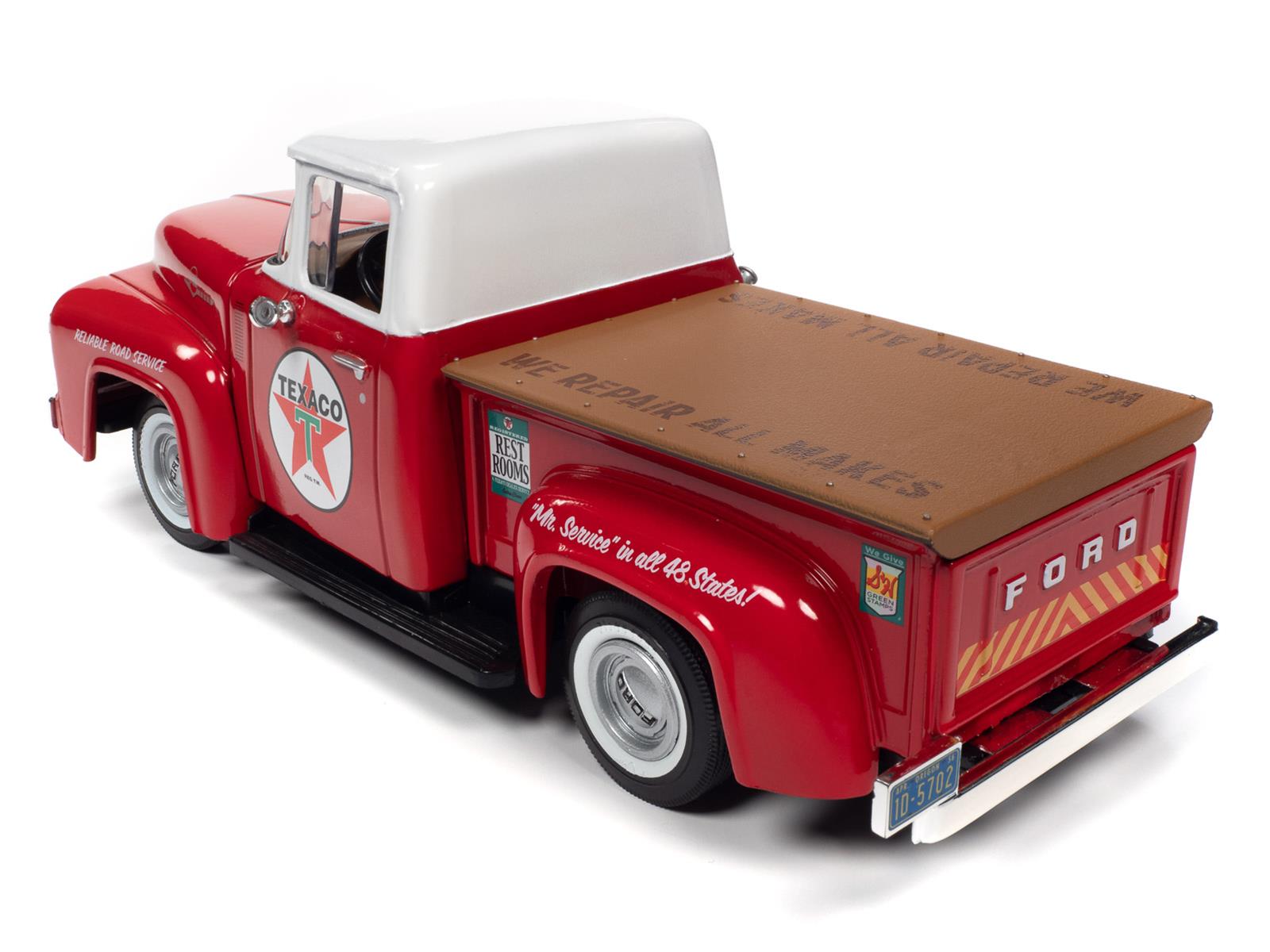 AUTO WORLD CP7961 1:24 Scale Texaco 1956 Ford F100 Service Station