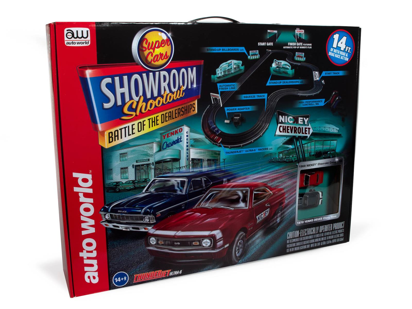 AUTO WORLD SRS337R/03 1:64 Scale Battle of the Dealerships Slot