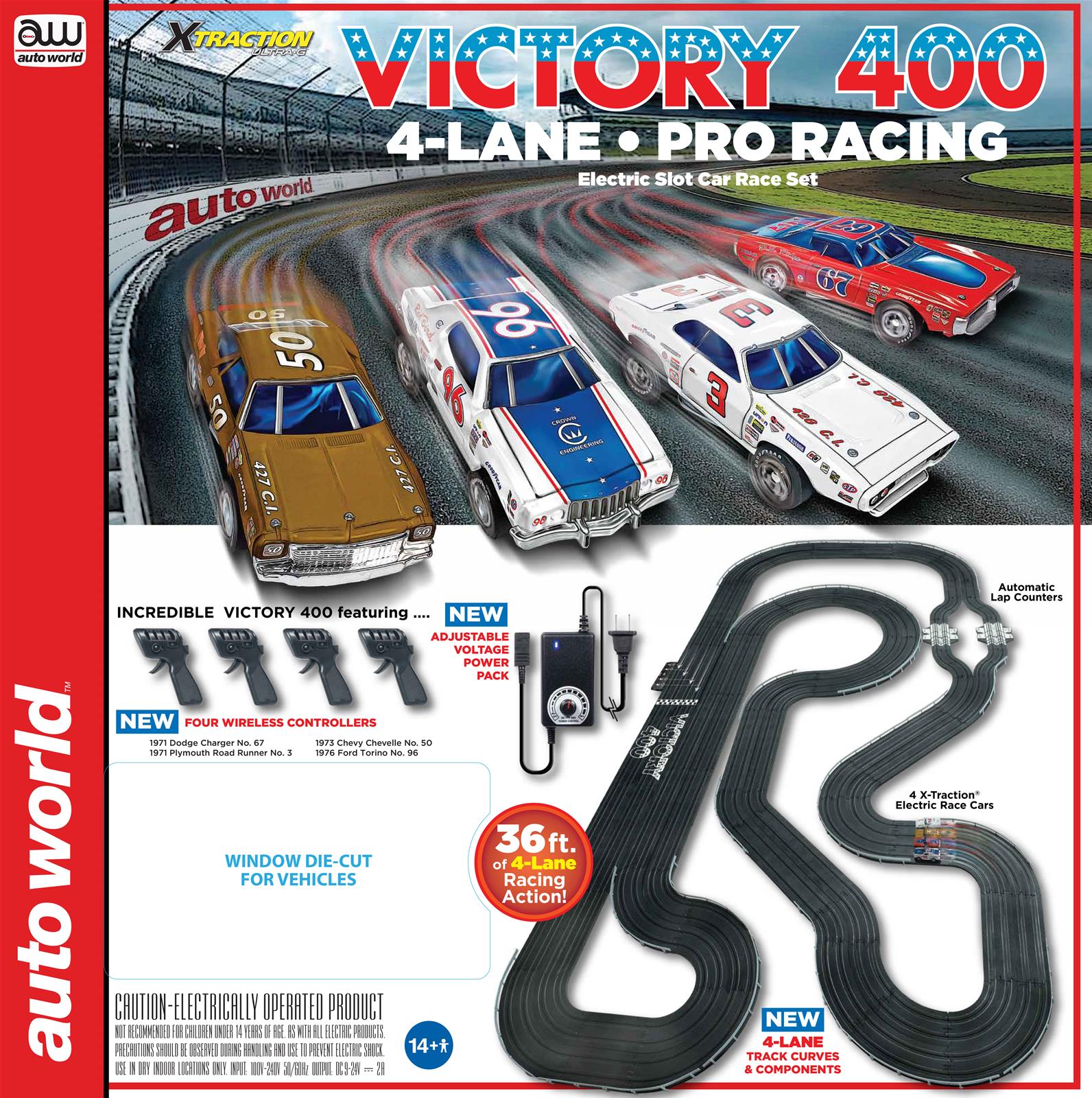 38▢②アーテル・ゴルギーニ SR S3/S8 4枚セット KM0417-4 AUTO WORLD SRS345 1:64 Scale Victory 400 Slot Car Set | Summit Racing