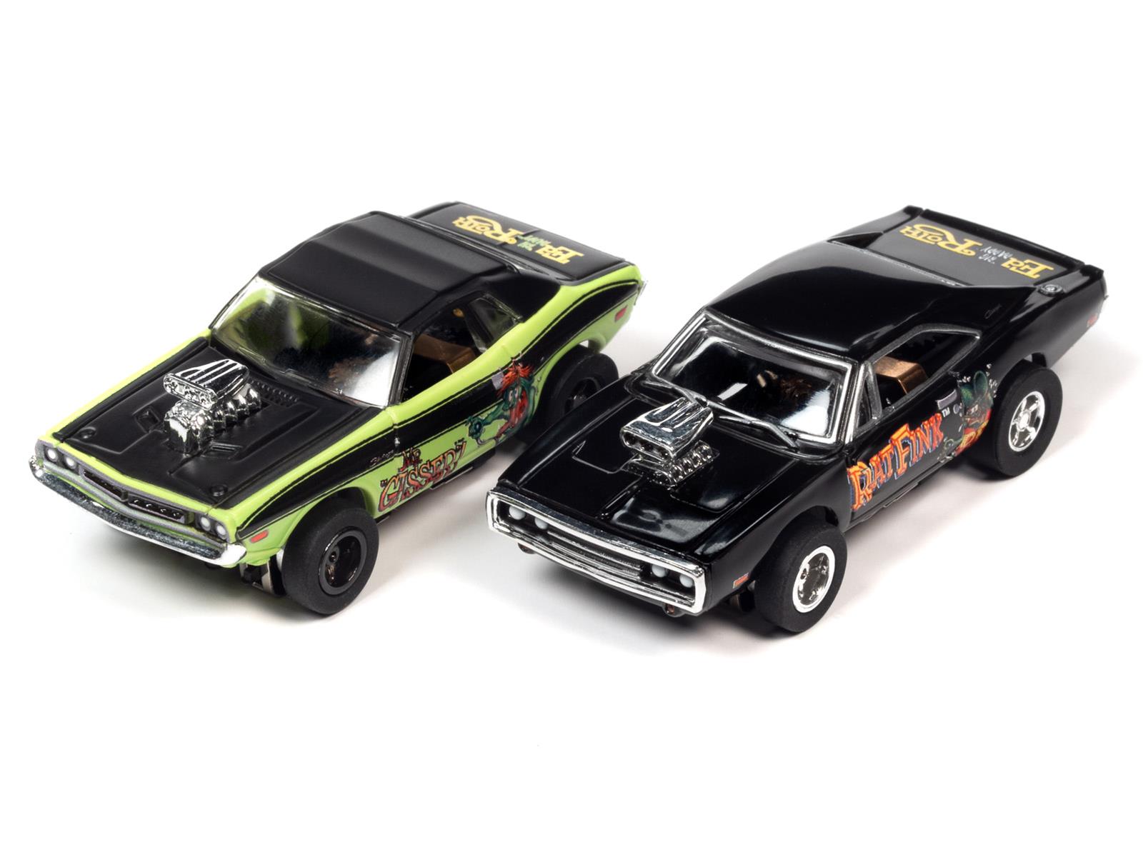 Rat Fink SRS347/03 1:64 Scale Rat Fink And Furry-ous Slot Car Set