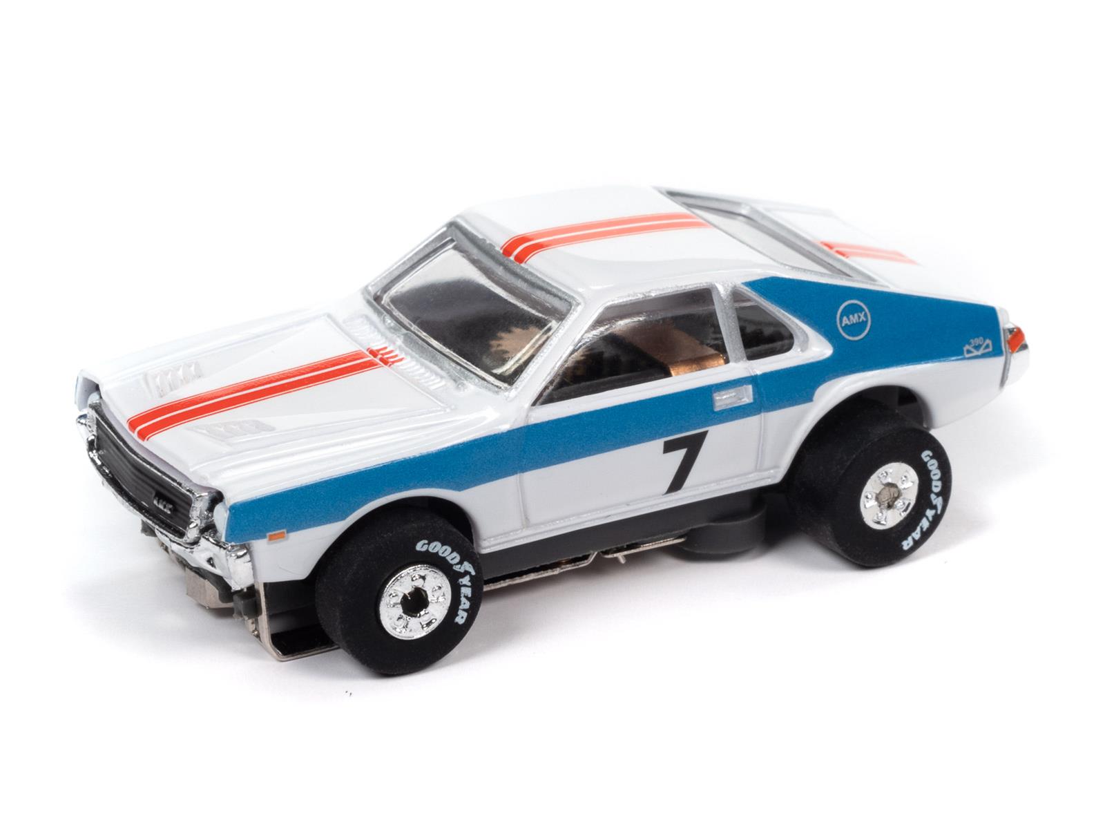 AUTO WORLD SRS348/02 1:64 Scale 4-Lane Action Slot Car Set