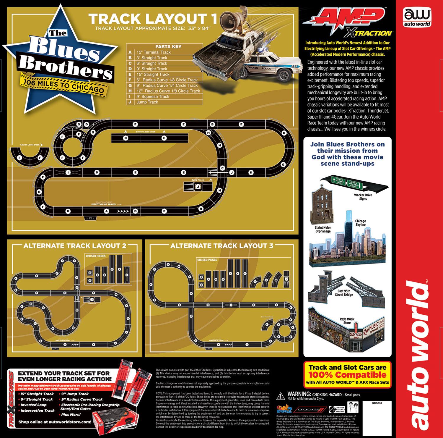 AUTO WORLD SRS359/03 1:64 Scale The Blues Brothers 106 Miles to