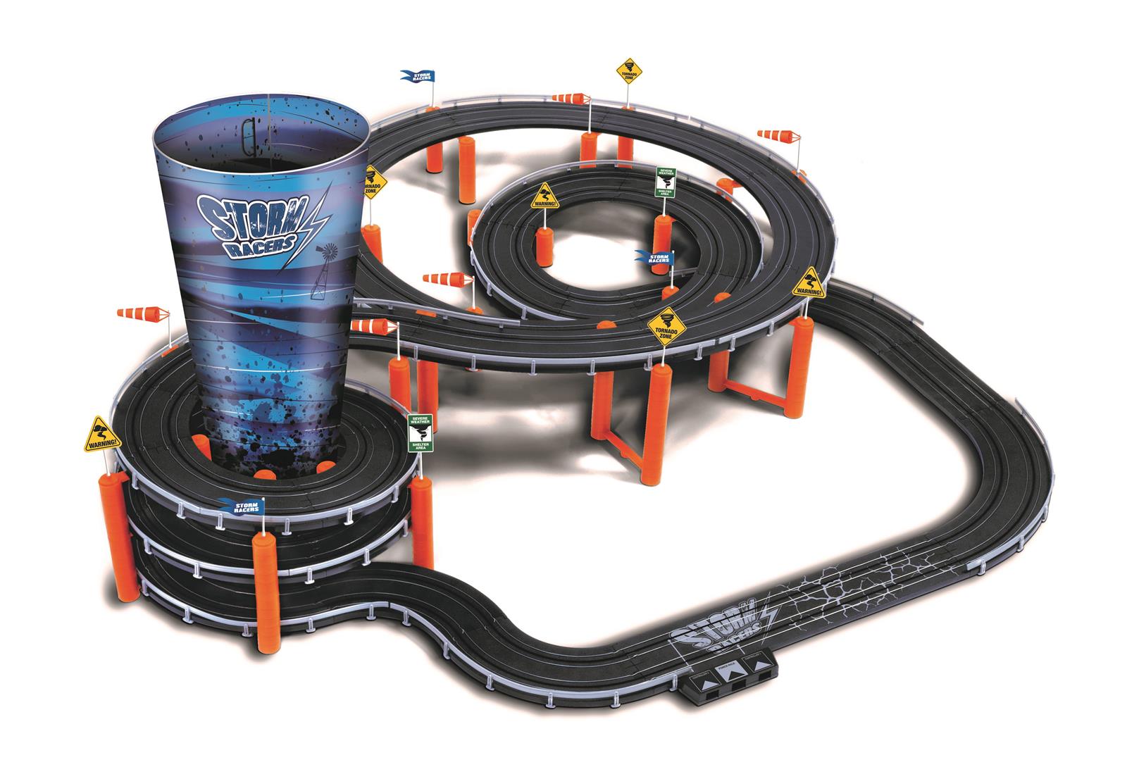 AUTO WORLD SRS362 1:64 Scale Storm Racers Slot Car Set | Summit Racing