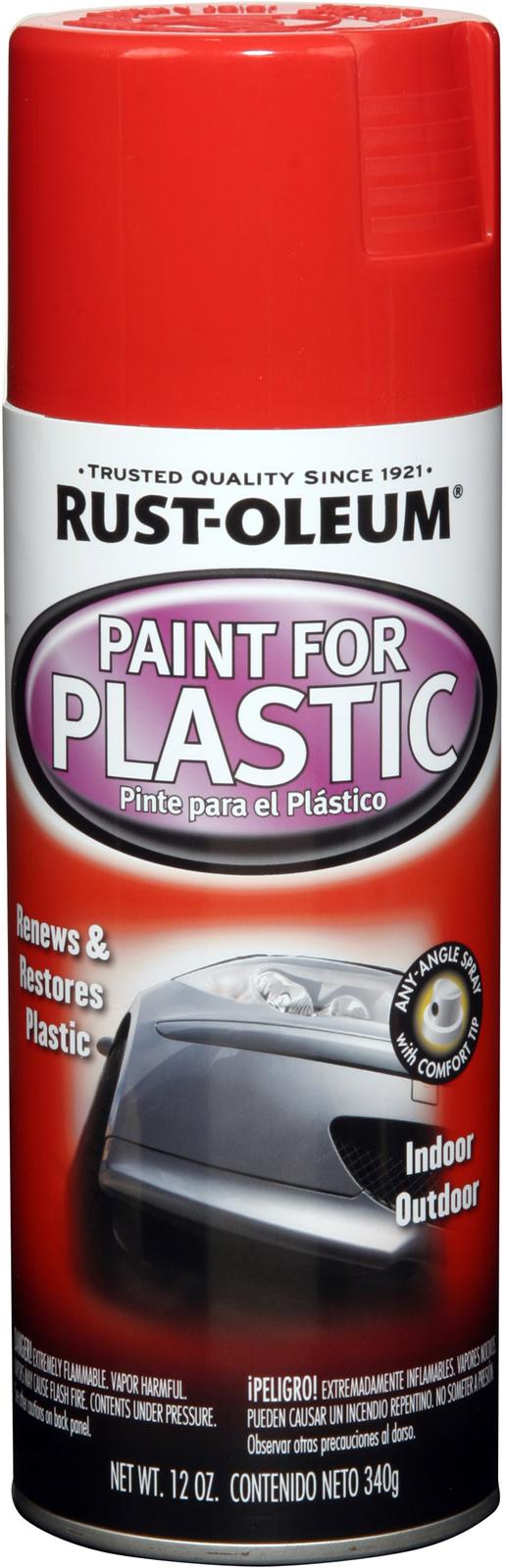 RustOleum Paint Acrylic Enamel Gloss Red Plastic Vinyl Fiberglass 12