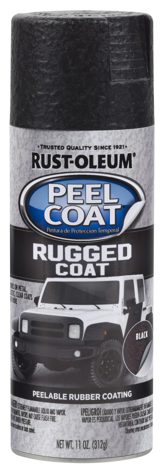 rust oleum peel coat black