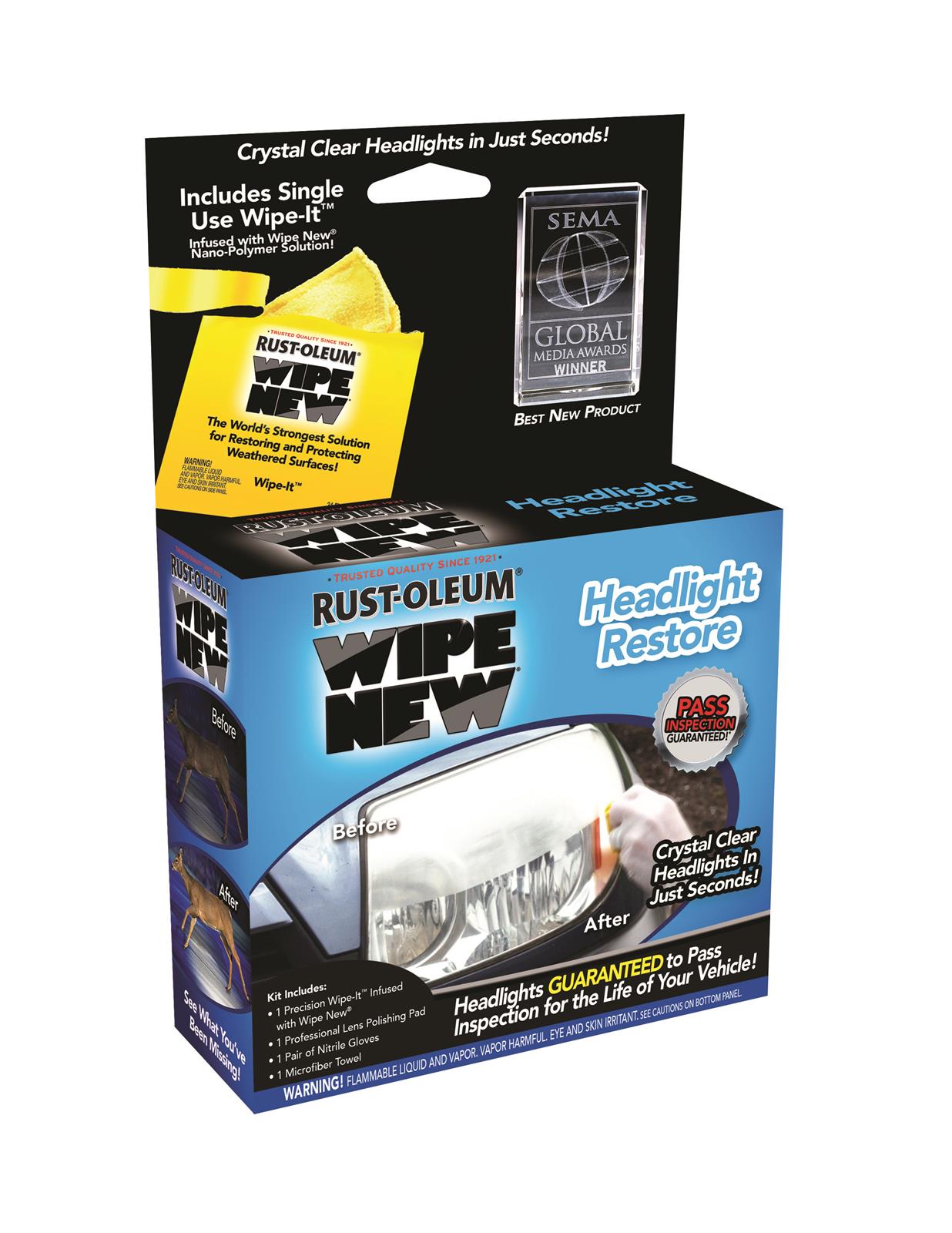 RustOleum Corporation HDLCAL RustOleum Wipe New Headlight Restore Kits Summit Racing