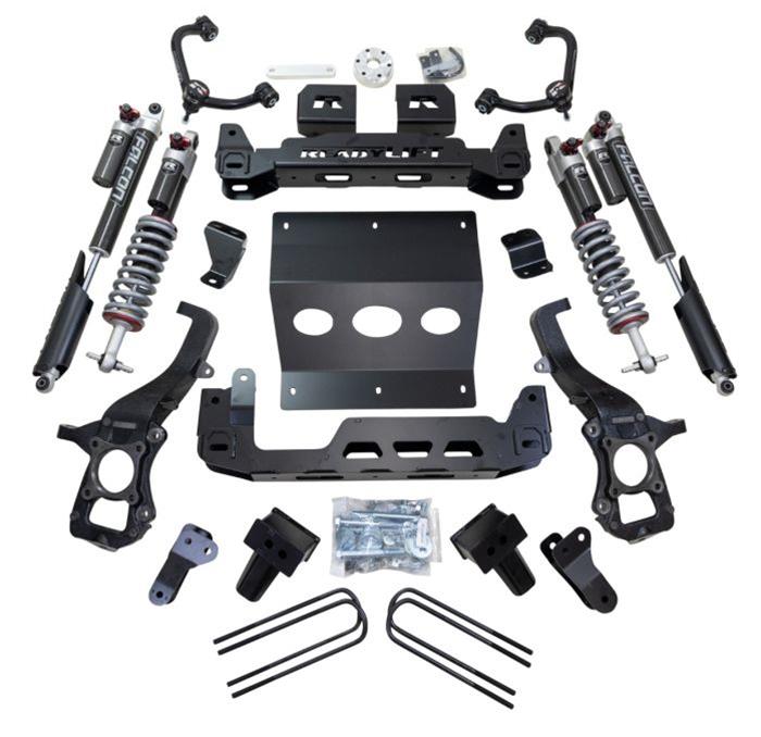 ReadyLift Suspension Lift Kits for 2021-2024 F-150 - 42-21640 Kit, 6.00 in. Lift, Differential Cradle, Leaf Spring Block, Falcon 3.3 Shocks, Ford, Kit