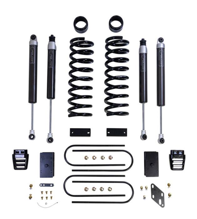 ReadyLift Suspension Lift Kits for 2019-2024 3500 - 49-19332 Kit, Front and Rear, 3 in. Lift, Front and Rear Shocks, Coil Spring Front, Leaf Spring Block Rear, Dually, RAM, Kit thumbnail 2