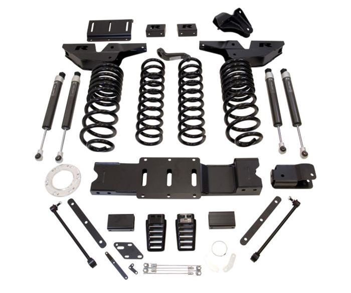 ReadyLift Suspension Coil Spring Lift Kits (4.5 in.) 49-19420 Kit, Front and Rear, 4.5 in. Front Lift/3 in. Rear Lift, Front and Rear Shocks, RAM, Kit