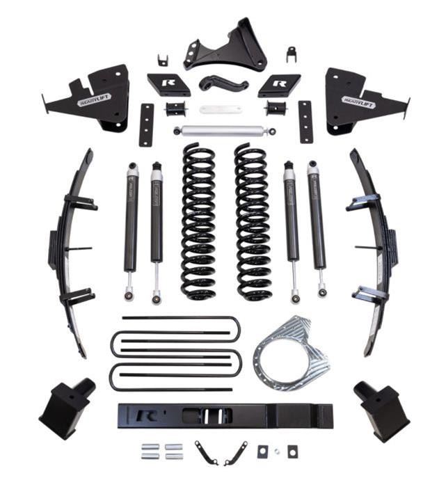 ReadyLift Suspension Lift Kits 49-27850 Kit, 8.00 in., Crossmember, Front Springs, Add-A-Leaf, Brackets, Radius Drop, Blocks, Shocks, Ford, F-250/350 Super Duty, Diesel, Kit thumbnail 2