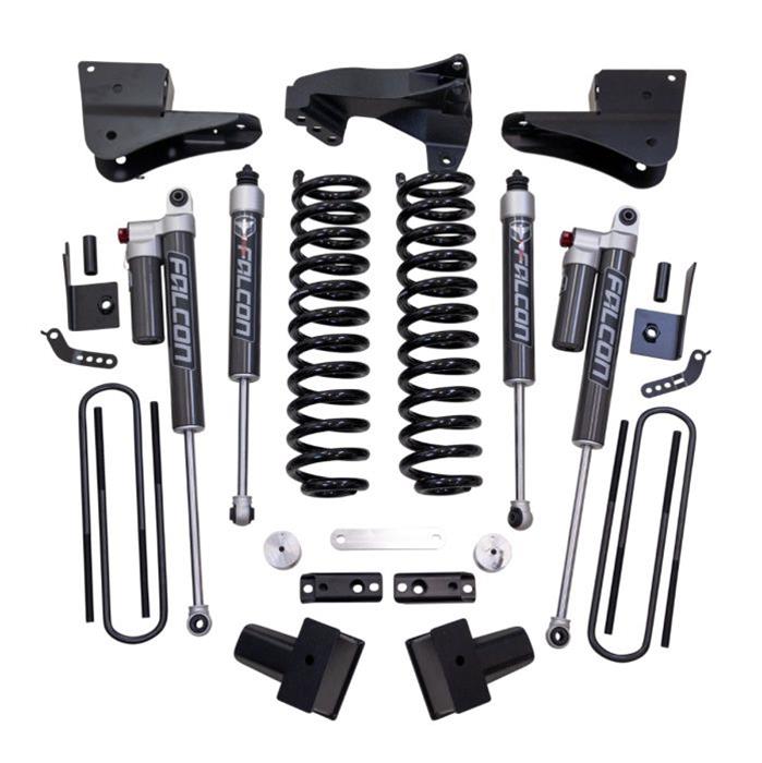 ReadyLift Suspension - Leveling & Lift Kits for 2023-2024 F-250 SUPER DUTY, F-350 DUTY 63-23440 Lift, 4 in. Coil Spring Lift, Falcon Shocks, Track Bar Relocation Bracket, Carrier Bearing Drop, Ford, Kit thumbnail 2