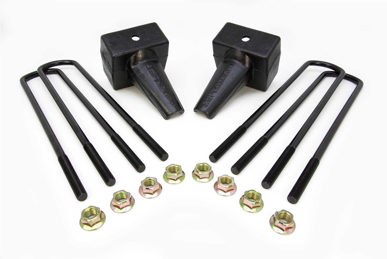 ReadyLift Suspension Rear Block Kits for 2011-2016 F-250 SUPER DUTY, F-350 F-450 DUTY - 66-2025 Lift, Leaf Spring Block, Cast Iron, Rear, 5.0 in., Ford, Kit