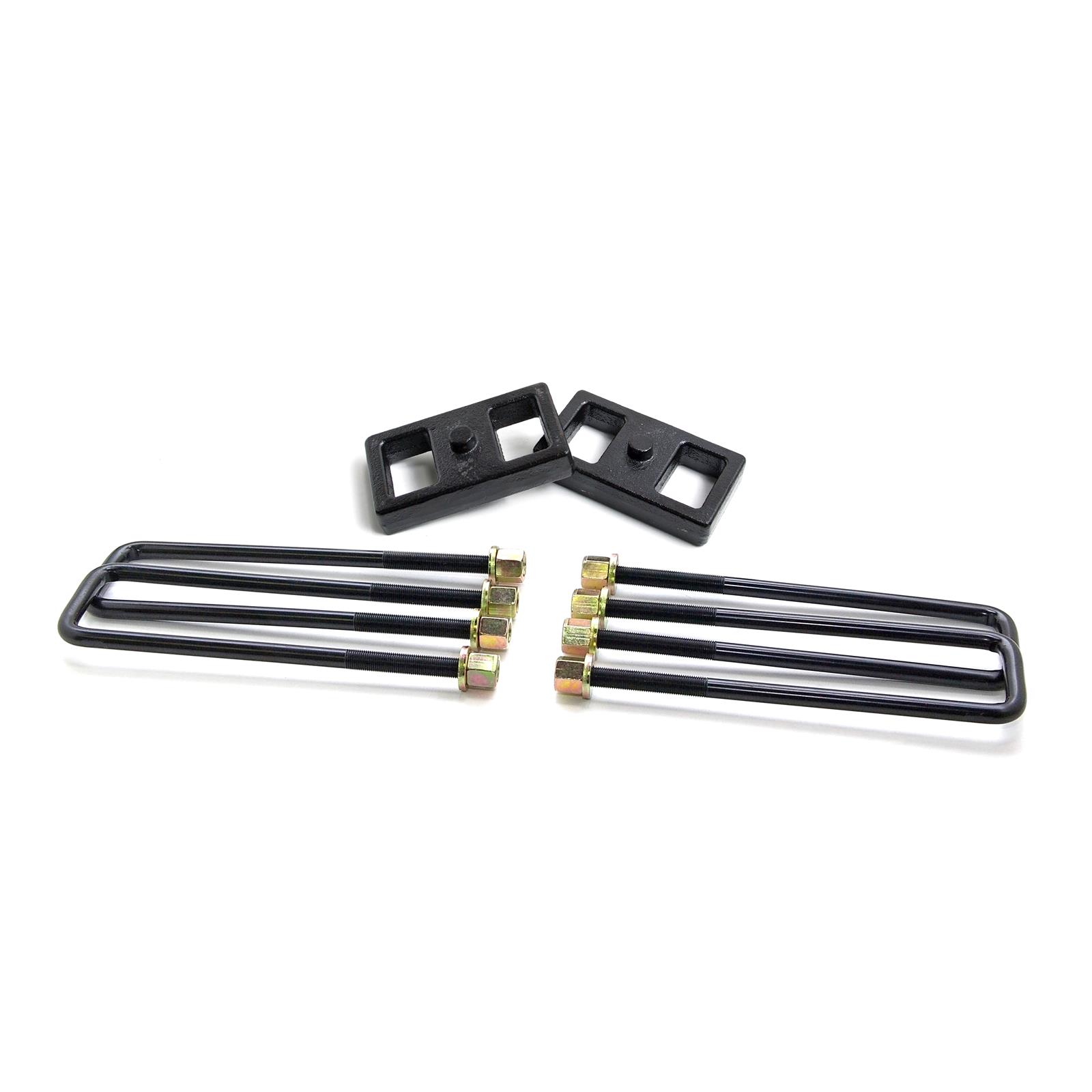 ReadyLift Suspension Rear Block Kits 66-3111 Lift, Leaf Spring Block, Cast Iron, Rear, 1.0 in., Chevy, GMC, Kit
