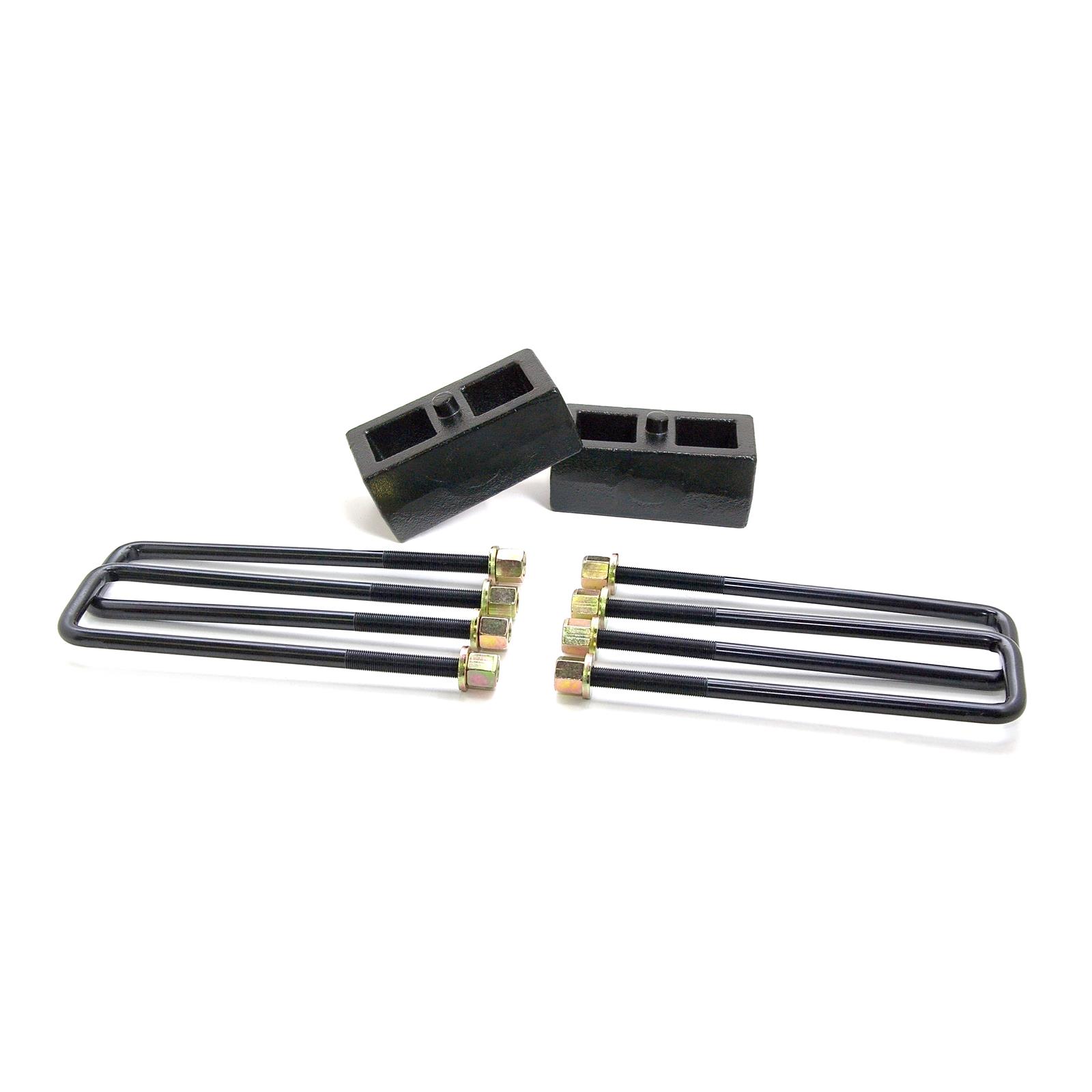 ReadyLift Suspension Rear Block Kits 66-3112 Lift, Leaf Spring Block, Cast Iron, Rear, 2.0 in., Chevy, GMC, Kit