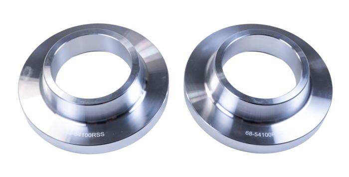 ReadyLift Suspension Coil Spring Spacers 26-54100 Spacers, Rear, Aluminum, Natural, 1 in., Toyota, Pair