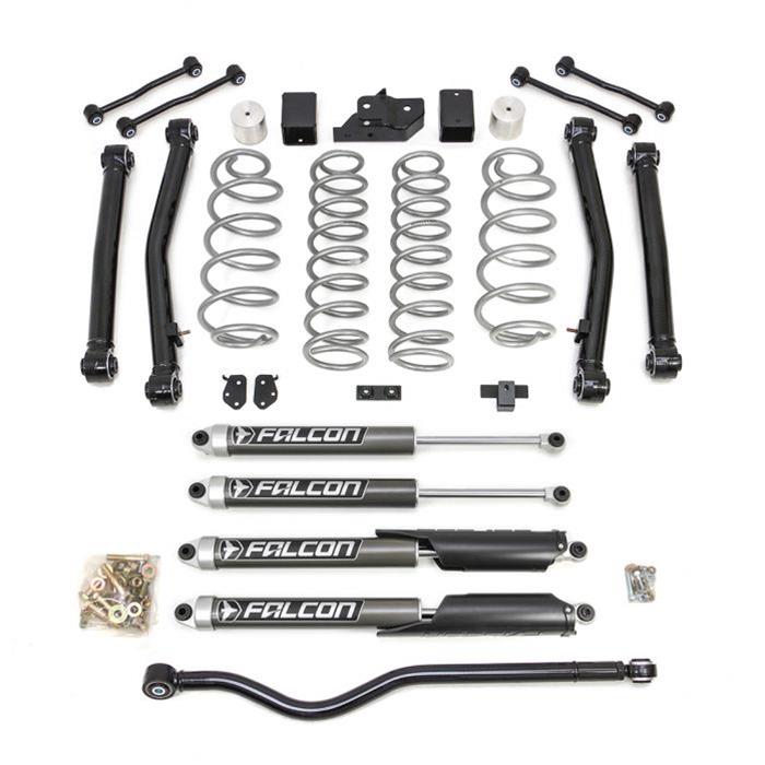 ReadyLift Suspension Terrain Flex Lift Kits for 2018-2025 WRANGLER - 69-6837 Lift, 4, Coil Spring, Control Arms, 3.5-4.5 in Front, 3-4 in. Rear, Falocn 2.1 Shocks, Jeep, Kit thumbnail 2