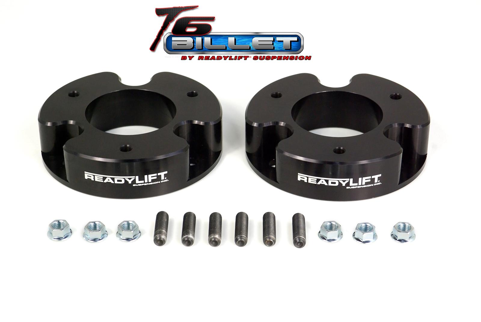 ReadyLift Suspension T6 Billet Aluminum Leveling Kits T6-4000-K Lift, Spacer, 2.0 in. Front, for Nissan, Pair