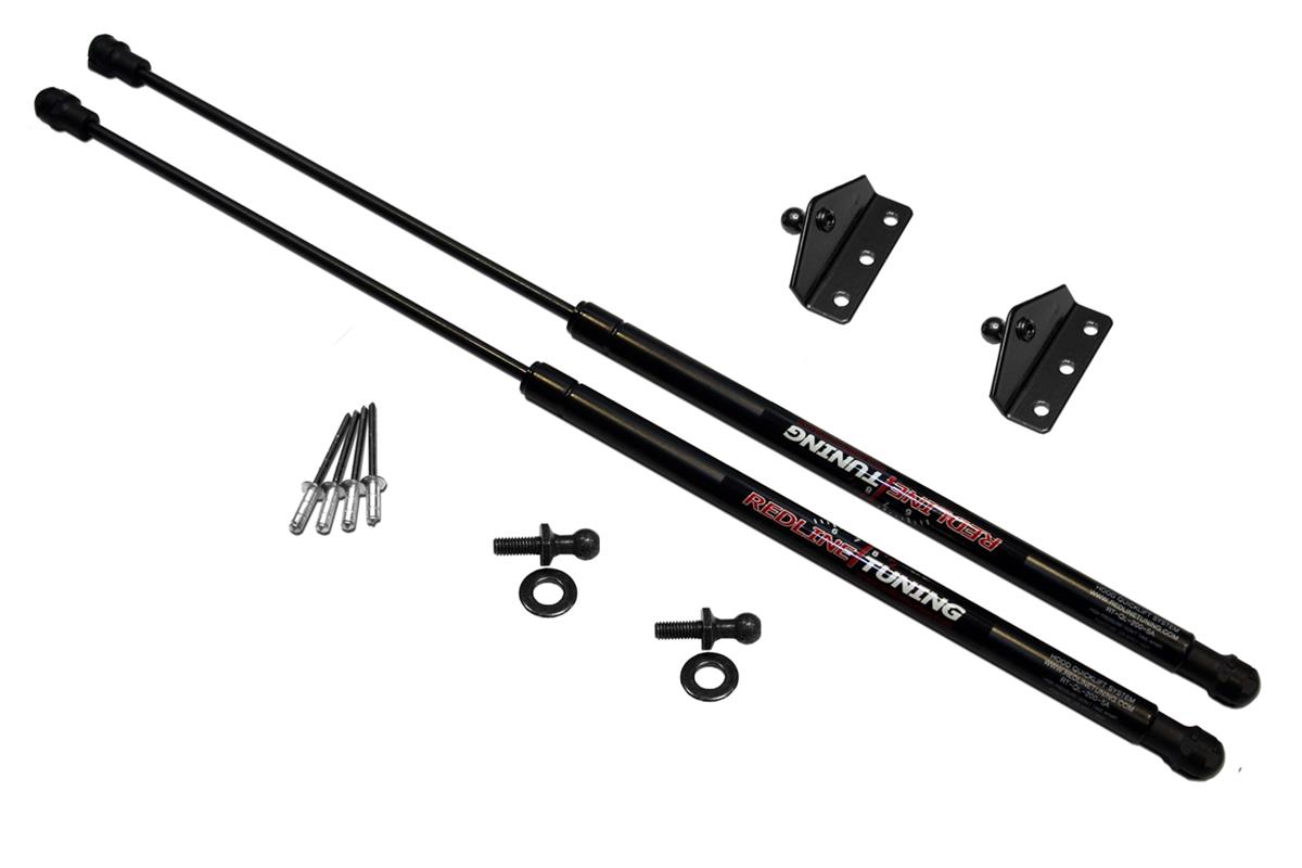 Redline Tuning 21-31010-02 Hood QuickLIFT Plus System Compatible with Nissan Xterra 2000-2004 (All Black Components)