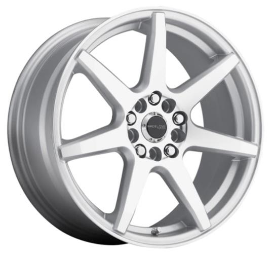 Raceline Wheels 131S EVO Matte Silver 17x7 Wheel, 131 , Aluminum 17 x 7 in., 5 x 108mm/5x114.3 in., +0.00mm Offset, Each